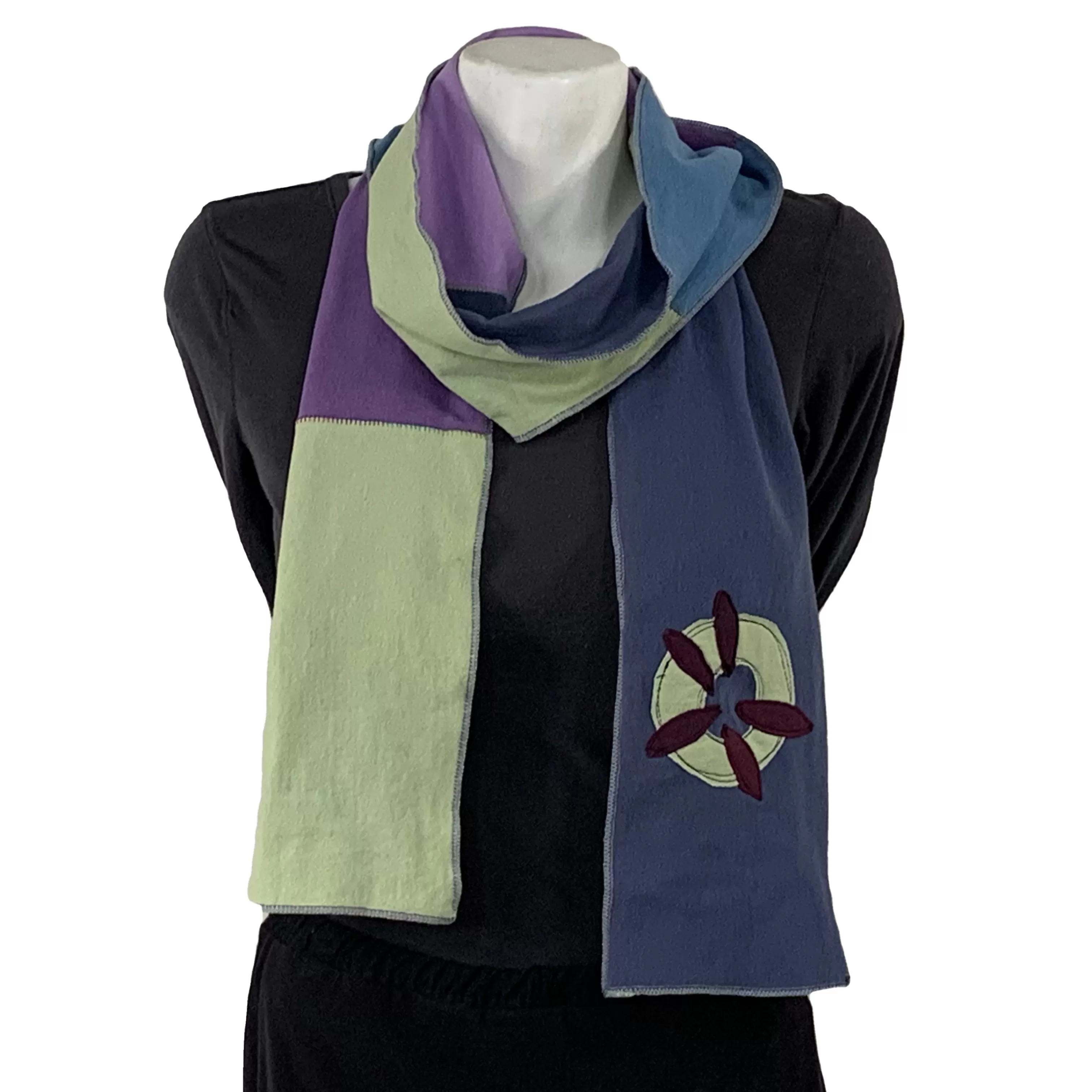 SardineClothing Applique Scarves-Applique Scarf-Abstract Shape