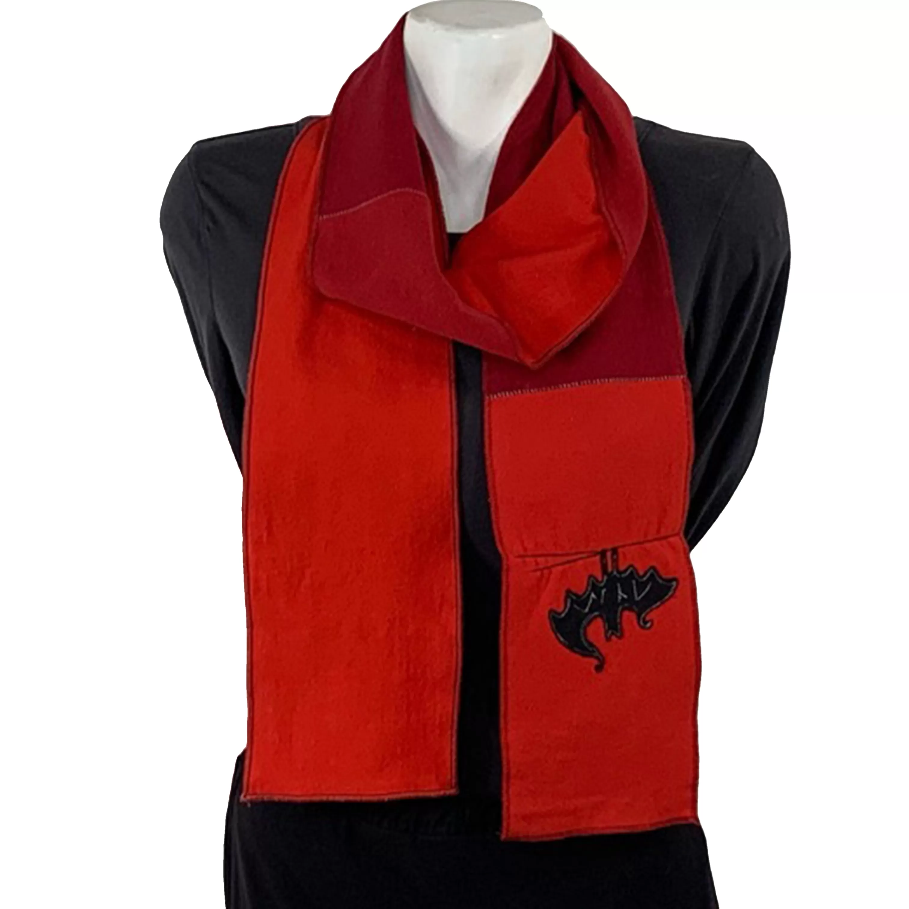 SardineClothing Applique Scarves-Applique Scarf-Bat