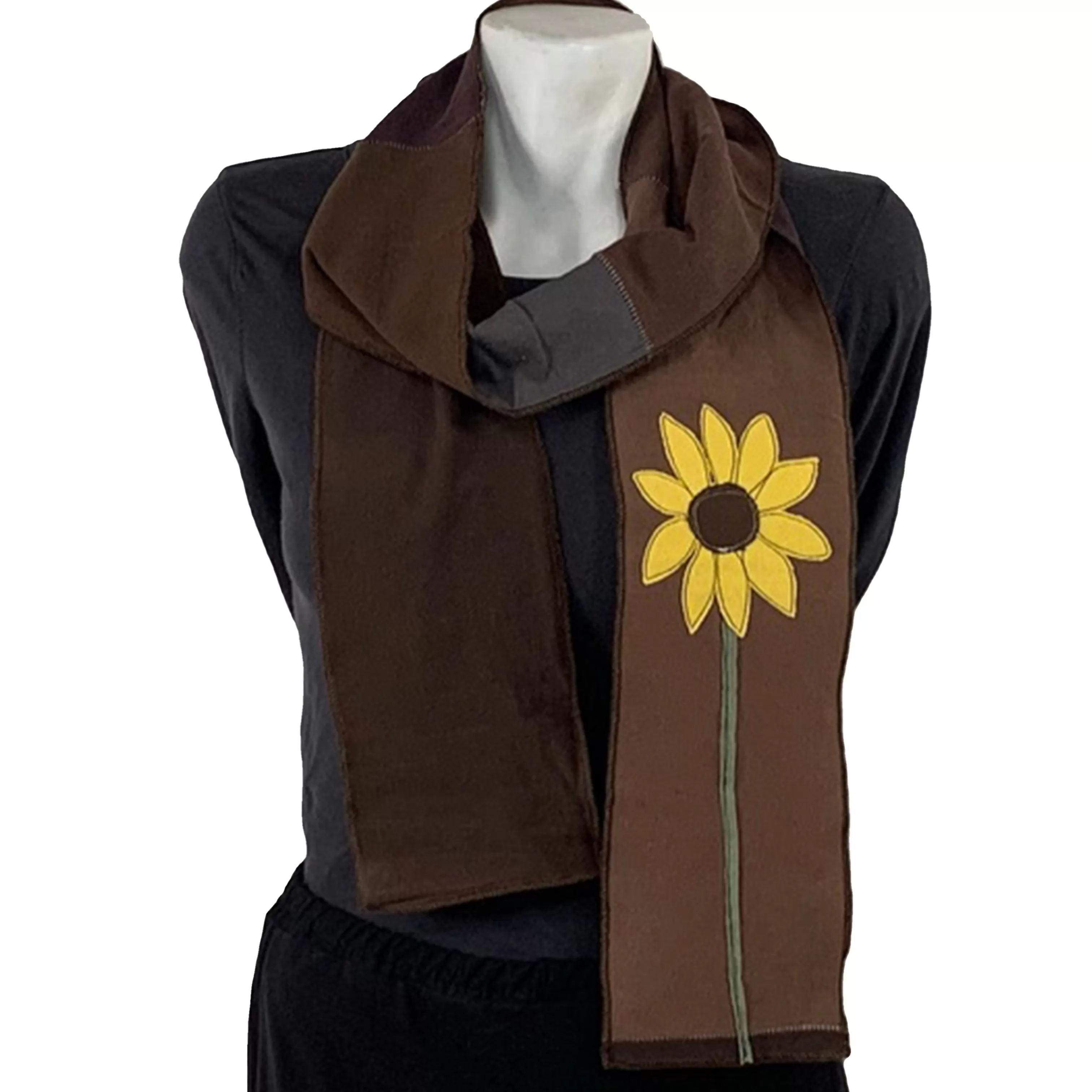 SardineClothing Applique Scarves-Applique Scarf-Sunflower