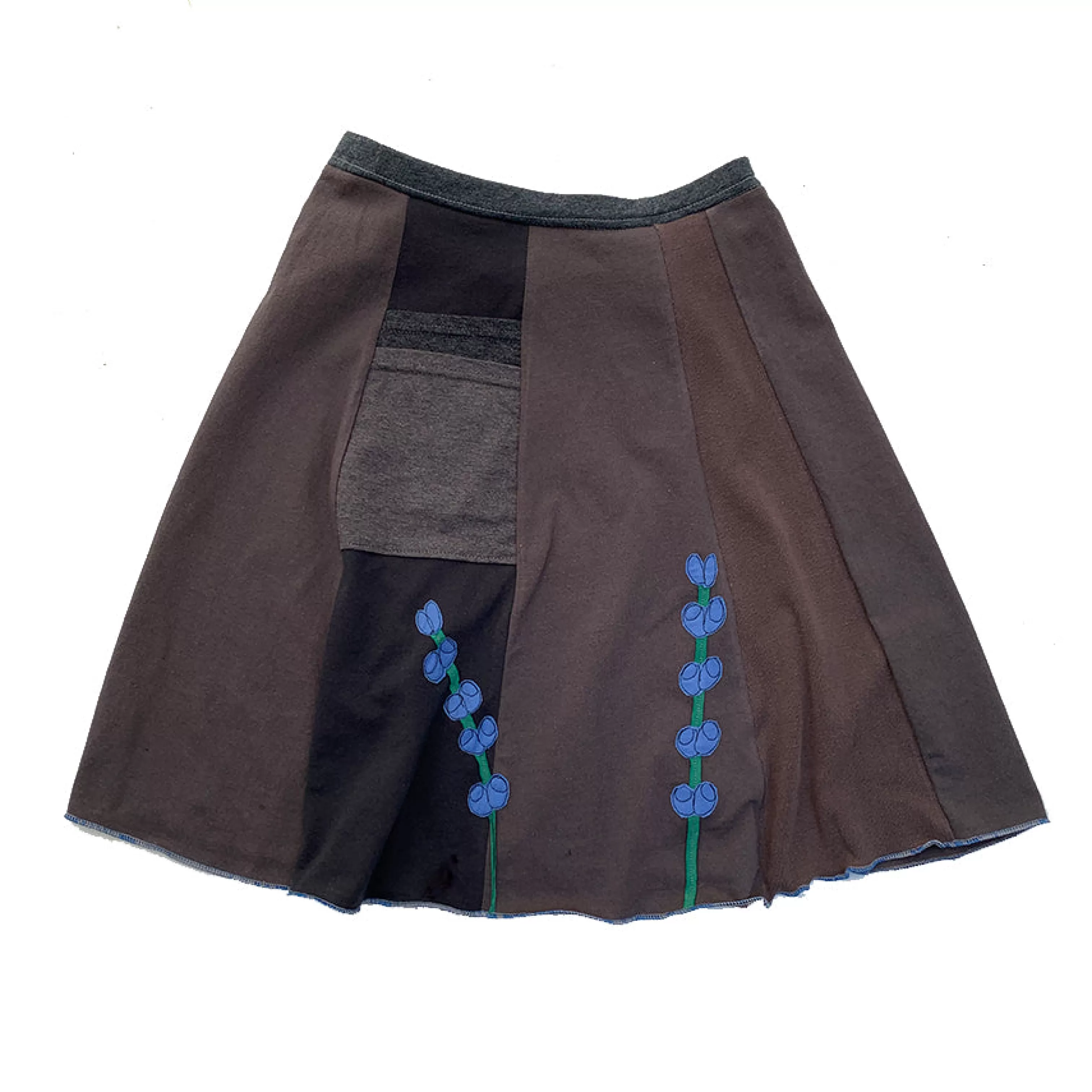 SardineClothing Classics-Classic Appliqué Skirt-Lupine DarkGreys