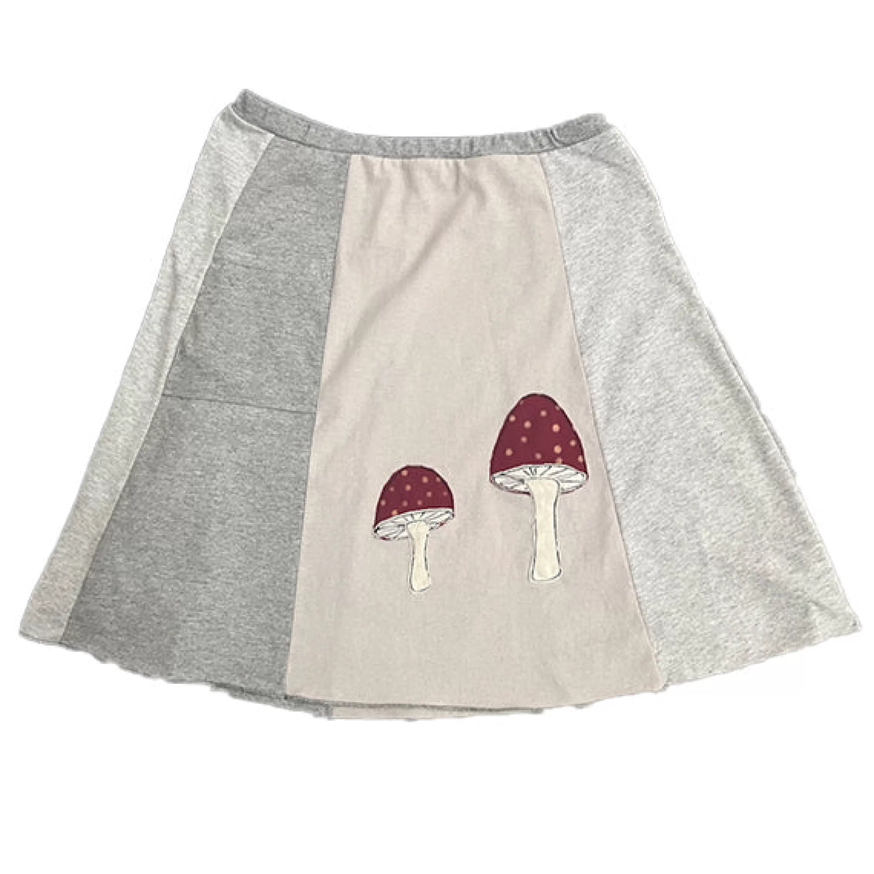 SardineClothing Classics-Classic Appliqué Skirt-Mushroom Greys