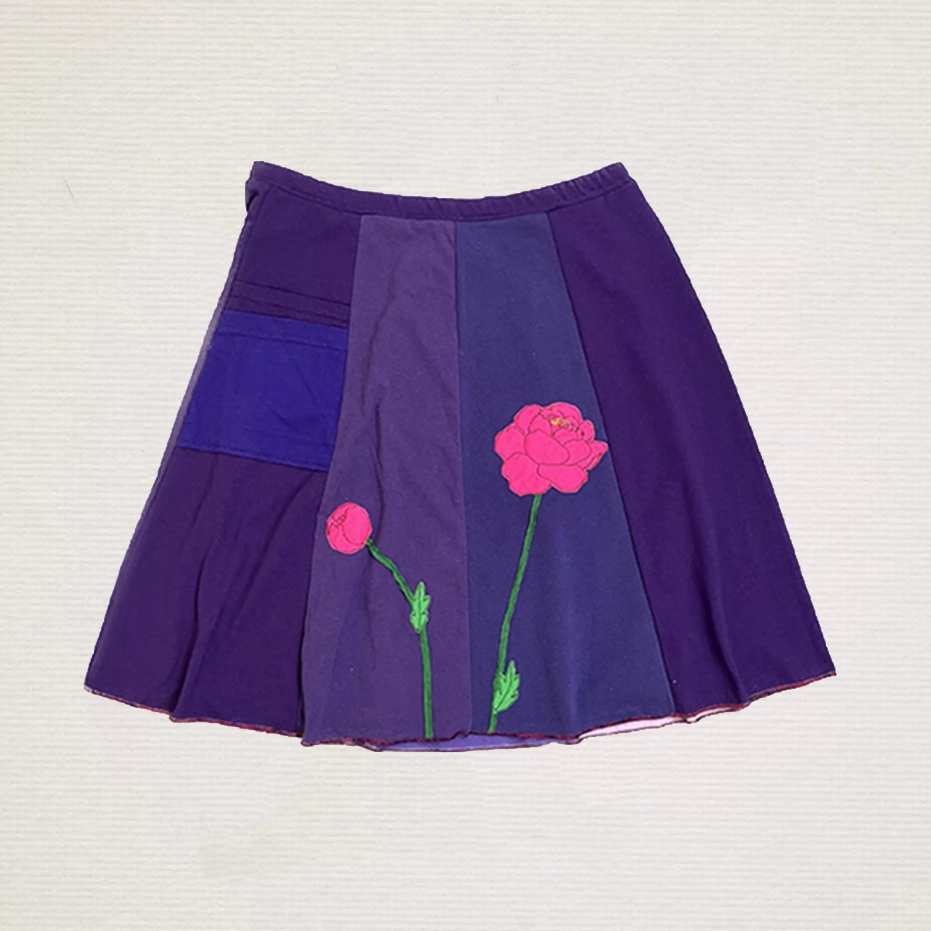 SardineClothing Classics-Classic Appliqué Skirt-Peony Purples