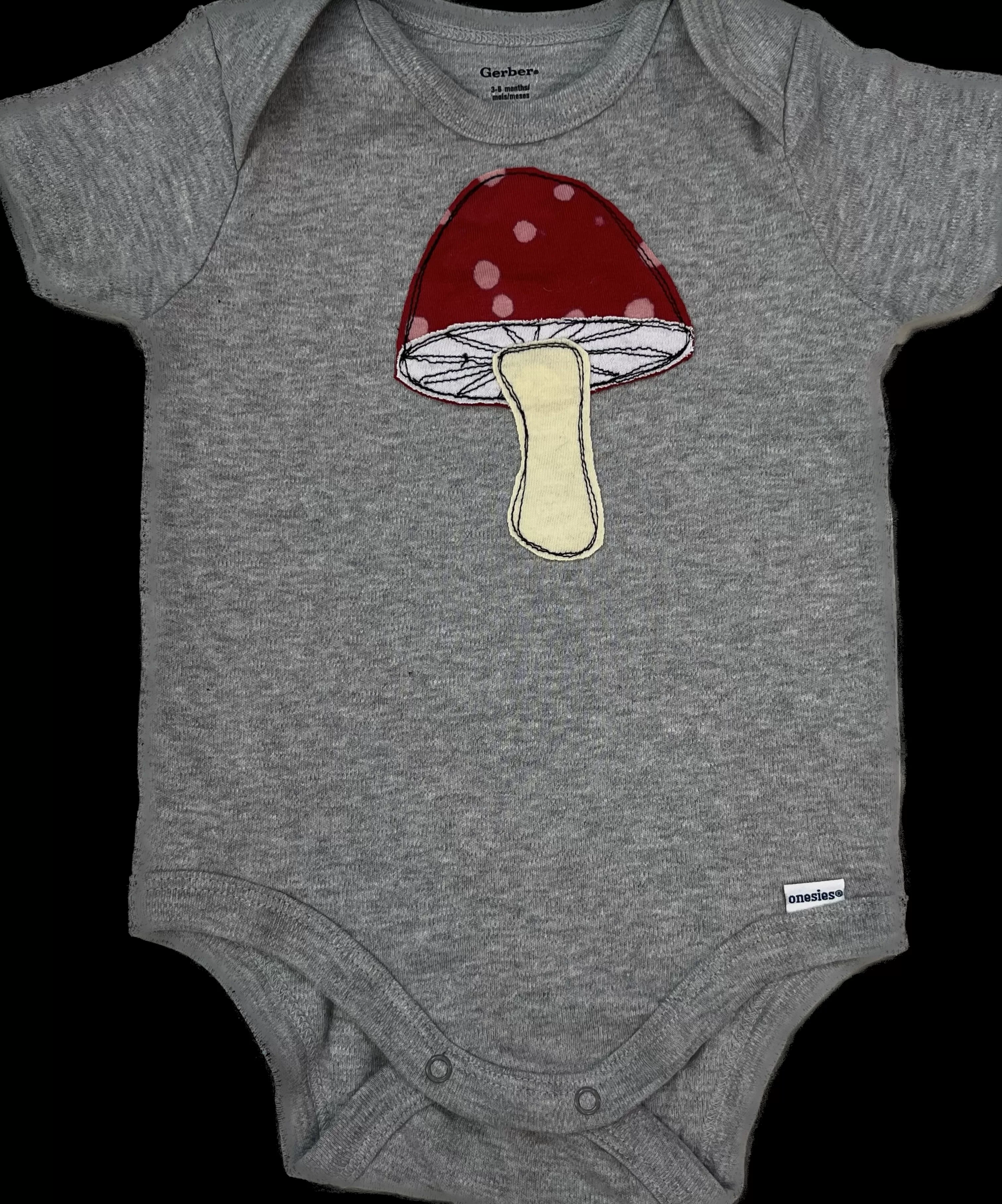 SardineClothing Onesies-Kids Onesie-Mushroom Grey