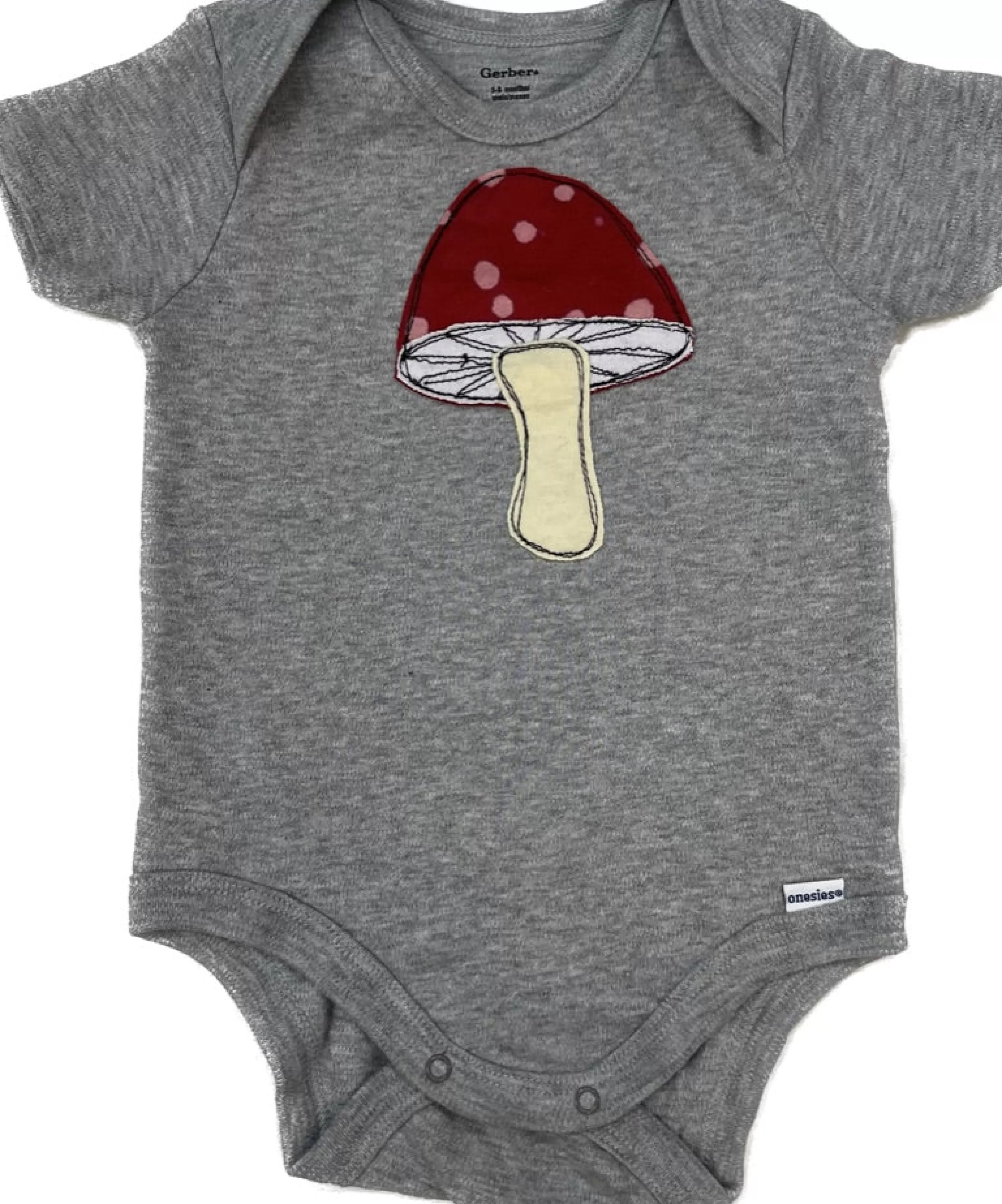 SardineClothing Onesies-Kids Onesie-Mushroom Grey