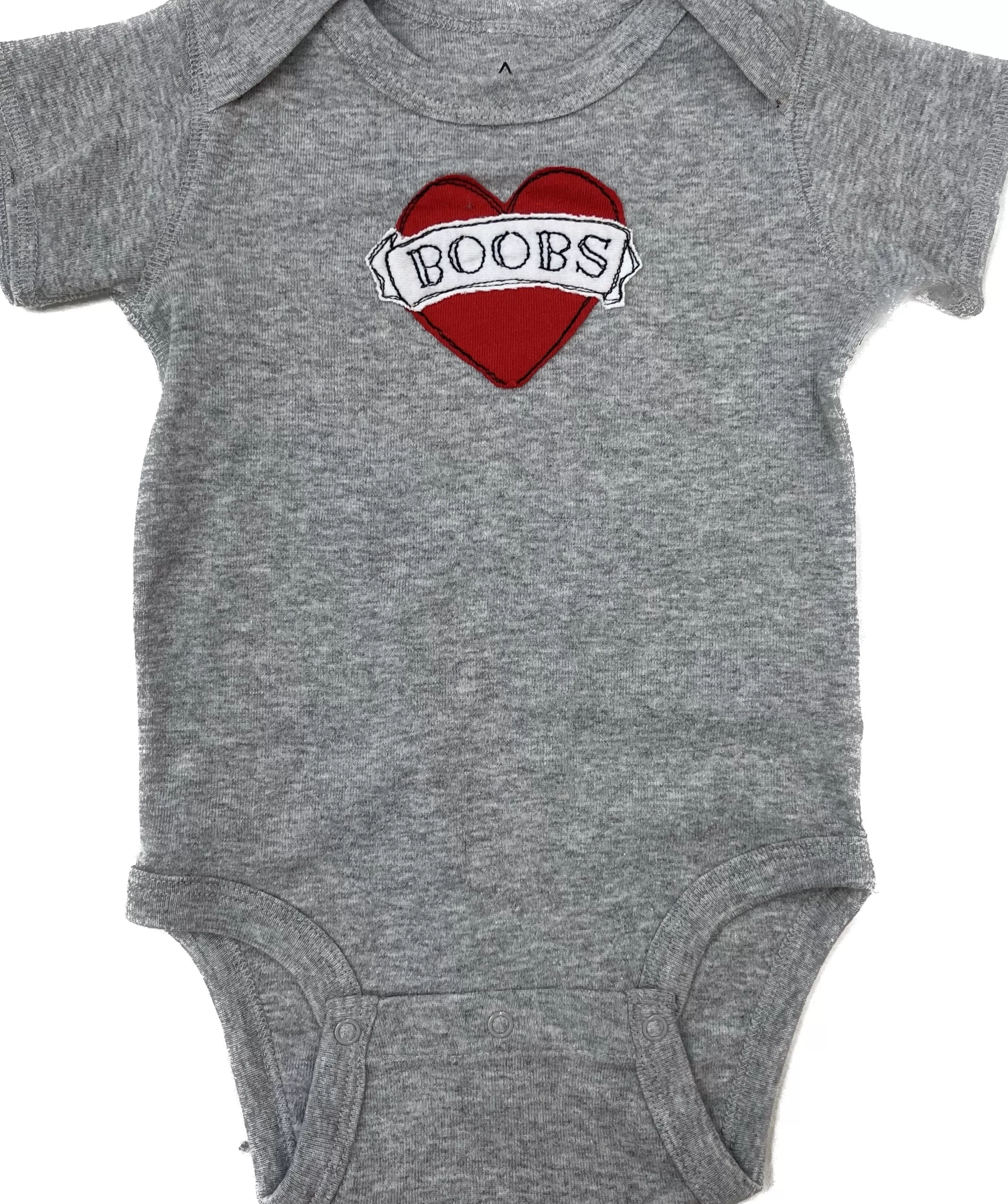 SardineClothing Onesies-Kids Onesie-Tattoo Heart Boobs