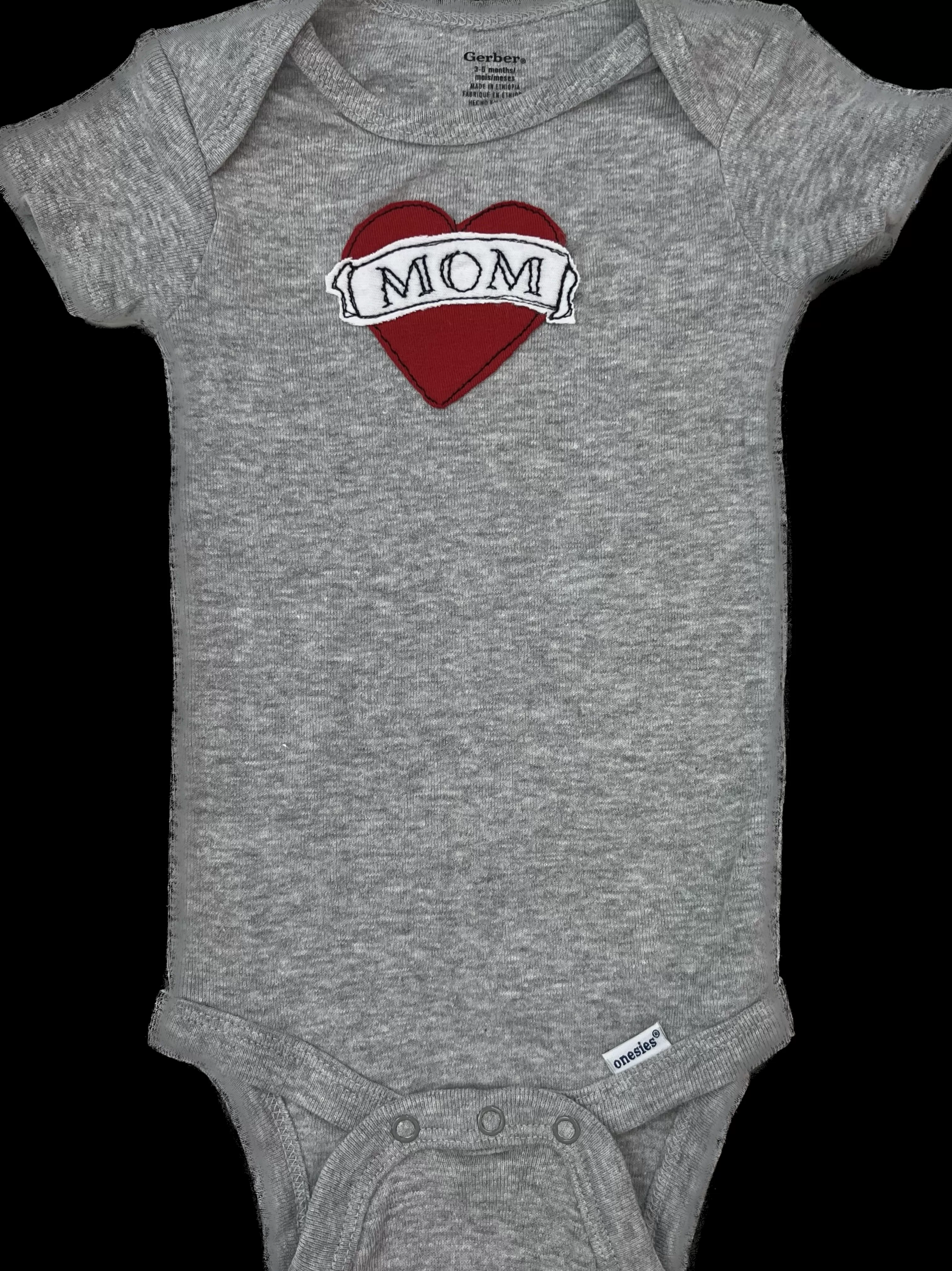 SardineClothing Onesies-Kids Onesie-Tattoo Heart Mom