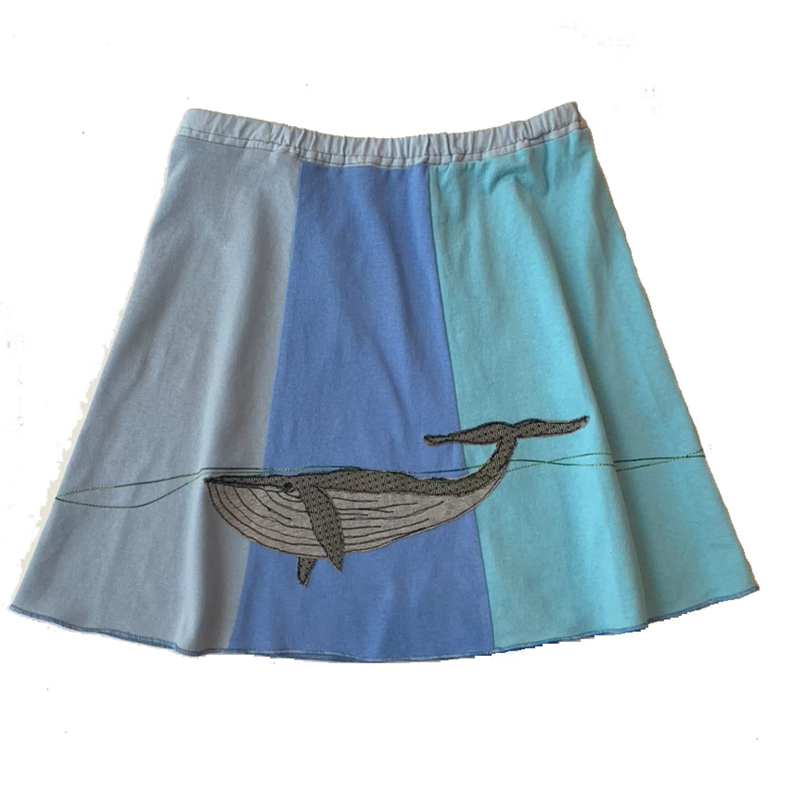 SardineClothing Skirts-Kids Skirt-Blue Whale OceanBlues