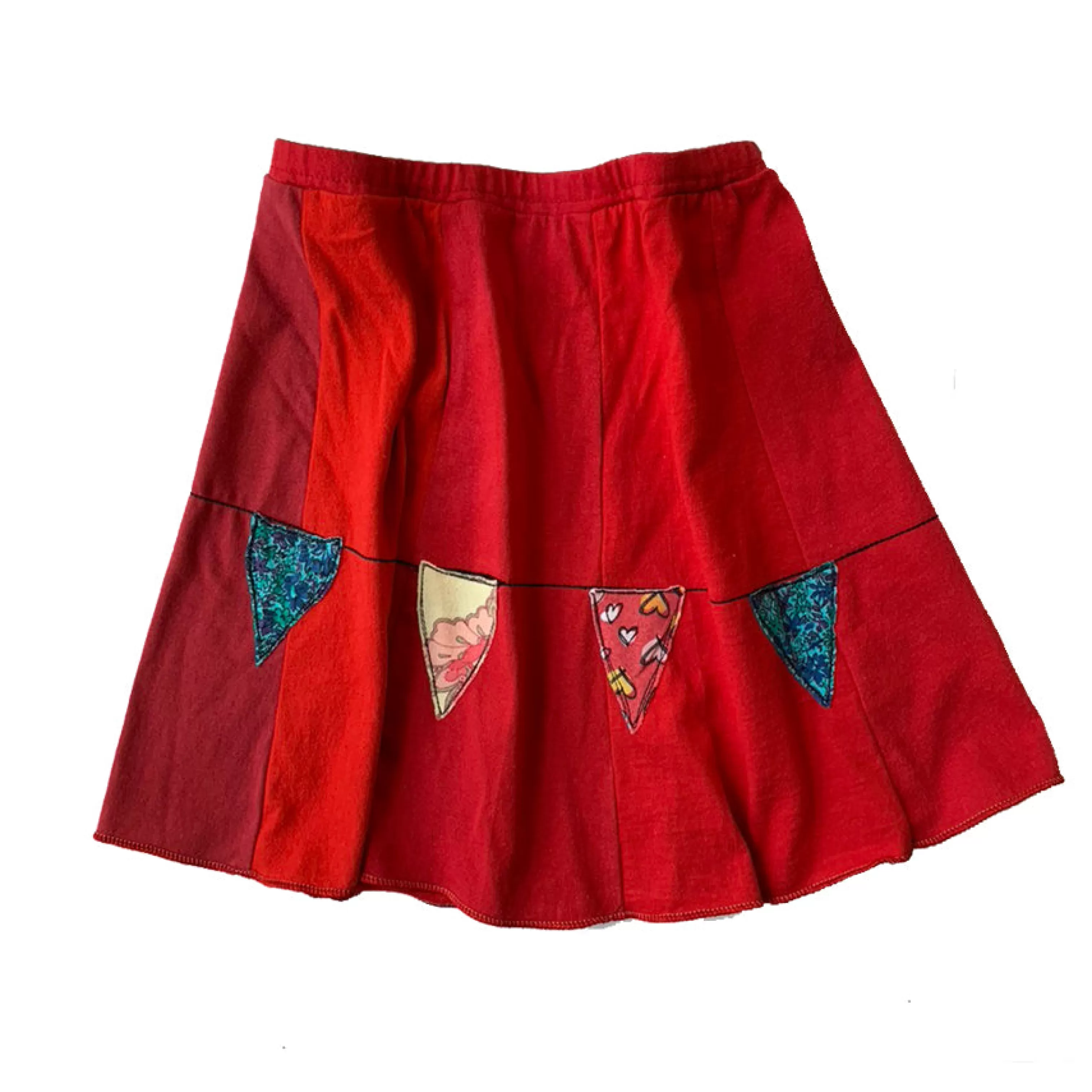 SardineClothing Skirts-Kids Skirt-Flags Reds