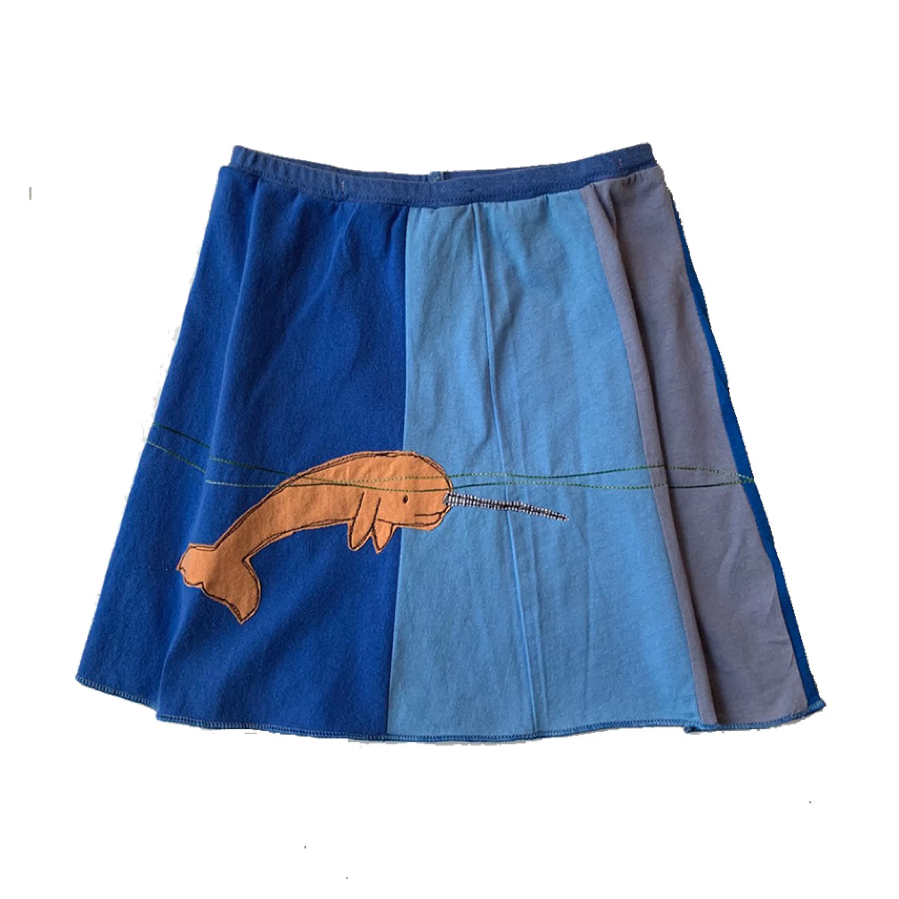 SardineClothing Skirts-Kids Skirt-Narwhal Blues