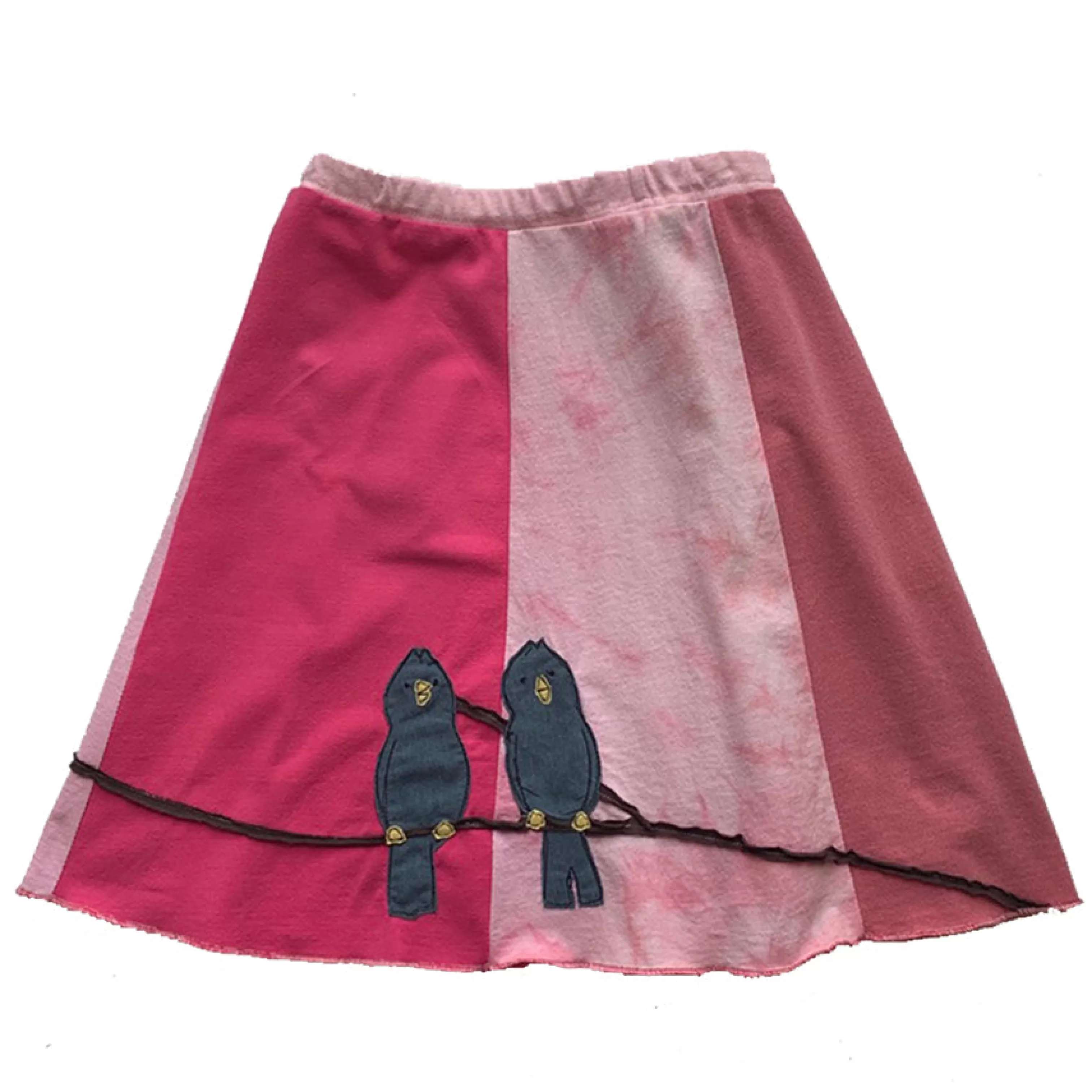 SardineClothing Skirts-Kids Skirt-Pointy Headed Bird Pinks