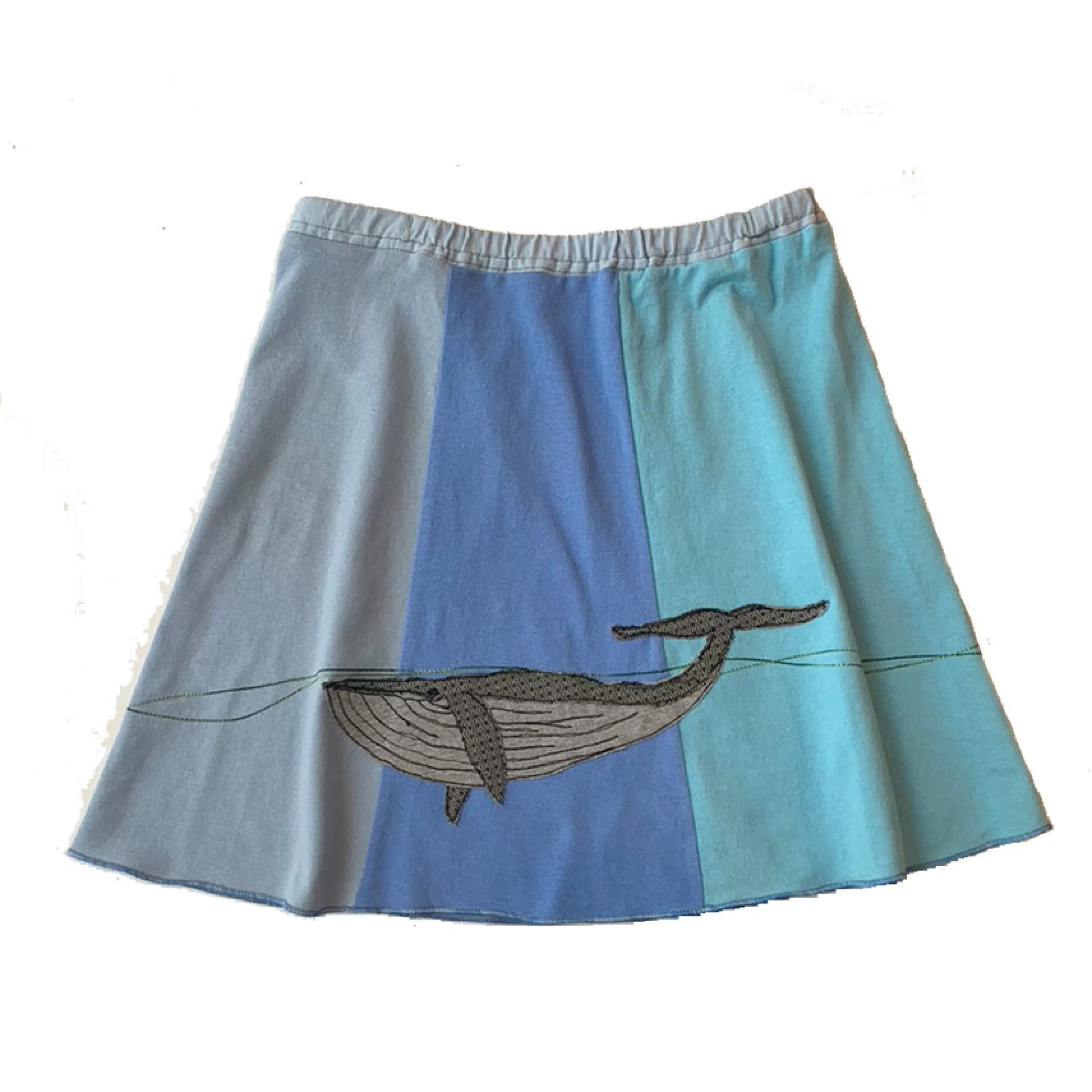 SardineClothing Minis-Mini Skirt-Blue Whale OceanBlues