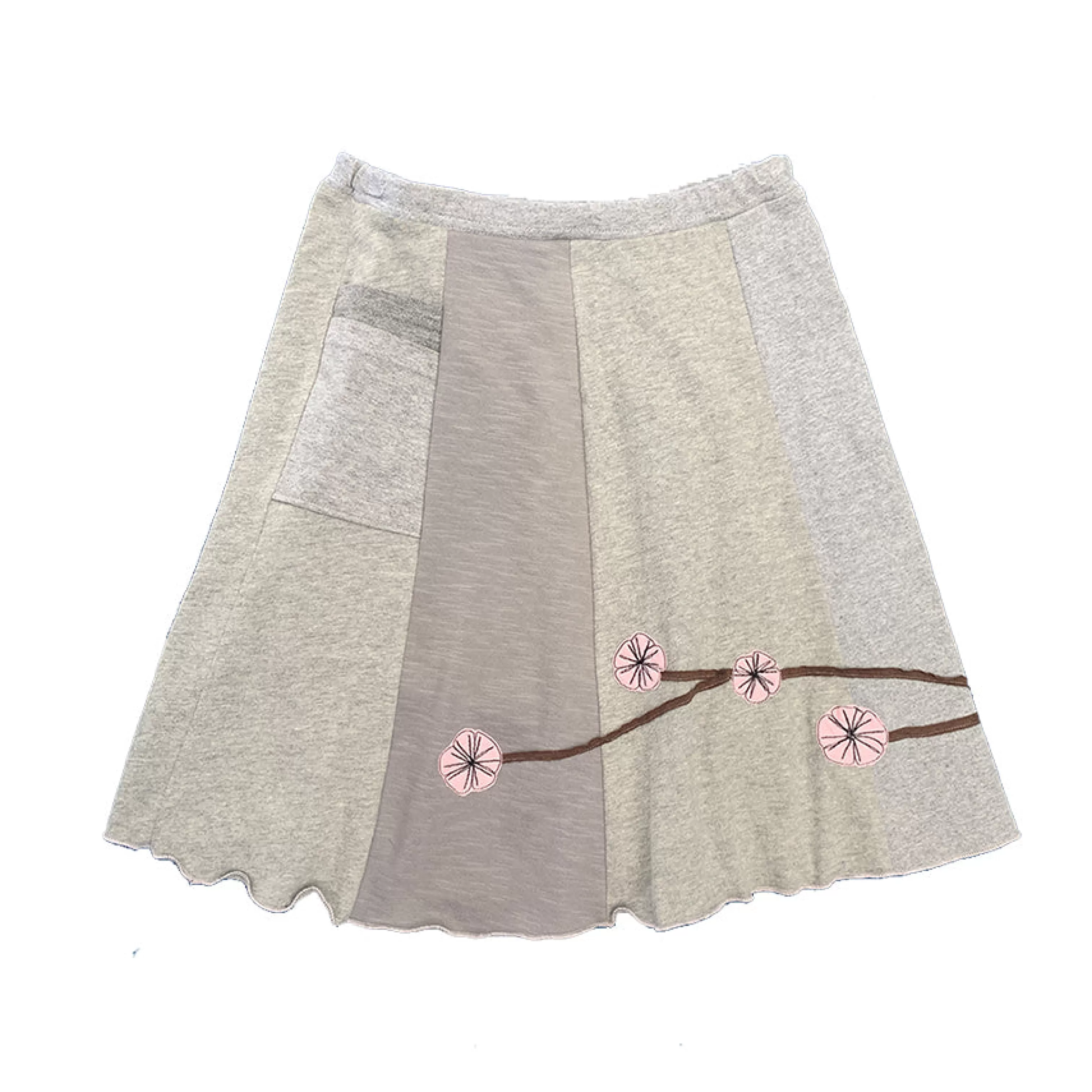 SardineClothing Minis-Mini Skirt-Cherry Blossom Greys