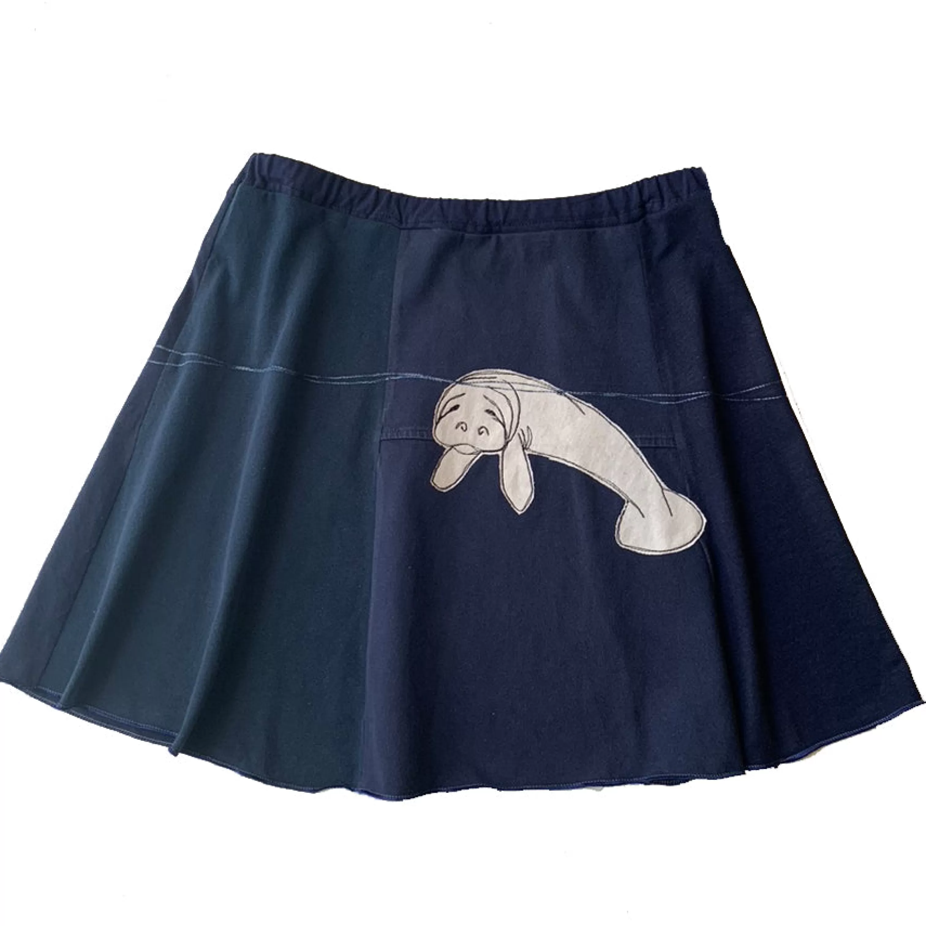 SardineClothing Minis-Mini Skirt-Manatee Blues